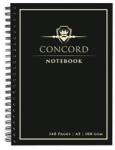 Concord Spirálfüzet - A5, Vonalas, 70 Lap, Fekete (8959-CON)