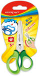  Olló 13 cm tompa fejű Keyroad Soft Grip vegyes színek