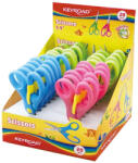 Keyroad Olló 13 cm tompa fejű 20 db/display Keyroad For Kids vegyes színek (38437) - irodaszerpiac