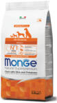 Monge MONGE Natural Superpremium Monoprotein, XS-XL, Rață și Orez, hrană uscată câini, 2.5kg