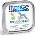 Monge MONGE Monoprotein, XS-XL, Iepure, tăviță hrană umedă monoproteică fără cereale câini, (pate), 150g