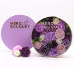 AWM Merci bouquet lila rózsa box (SFBX-07)