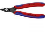 KNIPEX Elektronikai vágó fogó, barnított, INOX rozsdamentes acél fej, lágy huzal max. O 1 mm, Knipex 78 31 125 Electronic Super Knips
