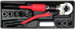 TOYA Set de sertizare 9 piese pentru tuburi Pex-Al-Pex (YT-21759) Cleste