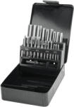 Extol burghie, manuală, în cutie metalică; 21pcs, M3, 4, 5, 6, 8, 10, 12, oțel carbon de înaltă calitate, fără fier de antrenare Filiera