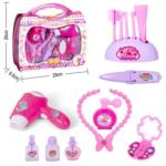 Magic Toys Szépségszett átlátszó-pink bőröndben kiegészítőkkel