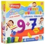 ER Toys Play-Dough Heroes Mókás Számok Gyurma Szett - 22 db