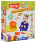 ER Toys Play-Dough Heroes Hamburger Gyurma Szett - 7 db