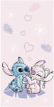 Jerry Fabrics Lilo és Stitch A csillagkutya törölköző, rózsaszín 70x140 cm