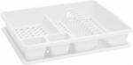 Keter Edényszárító, tálcával, 45x38x8, 8 cm, CURVER, fehér (KHMU279) (KHMU279)