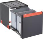 Franke Cube recipient pentru resturi 28 l negru-gri-roșu 134.0039. 330 (1340039330) Cos de gunoi