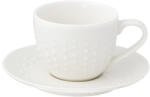 Easy Life Porcelán eszpresszócsésze+alj 110ml, Drops White (2766DROW)