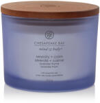 Chesapeake Bay Serenity + Calm Lavender Thyme Három Kanócos Üveggyertya