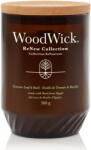 WoodWick Tomato Leaf & Basil ReNew Nagy Üveggyertya