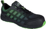 Portwest Compositelite Ogwen félcipő S1P - Fekete / Zöld - 40 (FT35BGN40)