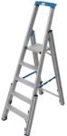 KRAUSE scara cu platform cu urcare numai la o parte 5 trepte | Inaltime podium: 1, 2 m | Aluminiu (134936)