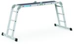 ZARGES Sokcélú létra 4x3 fok + fa dobogó Zarges Multitec M (WernerCo) (42377)