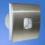 CATA Silentis 10 Timer Low Noise Szellőző Ventilátor - 15 W, 30 dB, 230 V, Inox
