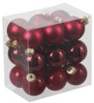 Decoration & Design Gömb Üveg 3Cm Málna Piros Fényes-Matt S/18 (034057) - topjatekbolt