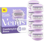 Gillette ComfortGlide Breeze Női Borotvapengék 8 db Utántöltő Lubrastrip Botanikai Olajokkal 2 Rugalmas Zselécsík