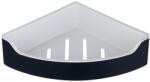SAPHO Aqualine - Sarok zuhanypolc SAMBA 21, 8x30 cm fekete SH0135 (SH0135)