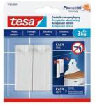 tesa Akasztószög, öntapadó, TESA "Powerstrips®", sima felületre, 2db/bliszt (77763-00007-00) - iconink