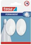 tesa Műanyag akasztó, öntapadó, ovális, L méret, TESA, fehér 66603-00000-00 (66603-00000-00)