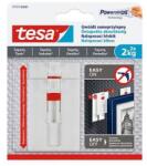 tesa Akasztószög, öntapadó, állítható, TESA "Powerstrips®", érzékeny felületre, 2db/bliszt (77777-00007-00) - mystock