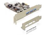 Delock PCI Expressz kártya> 3 x külső + 1 x belső USB 3.0 (89281) - innotechshop
