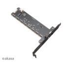 Akasa LED Vezérlő Akasa Vegas RGB 8x 4-Pin 12V Control kártya XL AK-RLD-03 (AK-RLD-03)