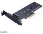 Akasa M. 2 X4 PCI-E Adapter Kártya Fekete (AK-PCCM2P-01)