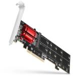 AXAGON PCEM2-ND PCI-Express - NVME+M-key/dataswitch/SP/LP M. 2 adapter (PCEM2-ND) - nyomtassingyen