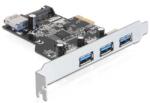 Delock PCI Express kártya > 3 x külső + 1 x belső USB 3.0 (89301) - innotechshop