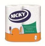 Nicky háztartási papírtörlő 2 tekercs, 2 rétegű, 48 lap/tekercs