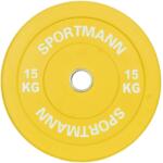 Sportmann Greutate cauciucata Sportmann Bumper Plate 15 Kg (SM1258)