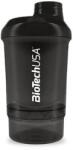 Biotech Usa, HMS Premium Keverőpalack Biotech Wave+ Nano 300ml (+150ml) fekete-füst