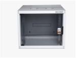 Legrand Rackszekrény - 19" fali kivitel (7U, 405x600x600, szürke, egyrekeszes, üvegajtós, készre szerelt, max. 65 kg) (EVO7U6060) - tintashop