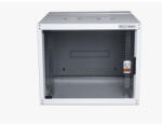 Legrand Rackszekrény - 19" fali kivitel (7U, 405x600x600, szürke, egyrekeszes, üvegajtós, készre szerelt, max. 65 kg) (HALLEGEVO7U6060)
