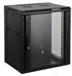 Manhattan Rackszekrény - 19" fali kivitel (9U, 500 (h) x 570 (w) x 600 (d) mm, Flatpack, Fekete) (711791) - iconink