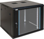 Pulsar RWA966 19" 9U 600x600 fali rack szekrény; lapra szerelt; fekete (RWA966)