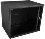 S-Link Rackszekrény - 9U 19" fali kivitel (530x400mm, Flatpack) (36093) - iconink