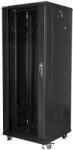 Lanberg FF01-6632-12B 19" 32U 600x600mm Szabadonálló Fekete Rack szekrény