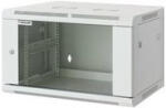 Manhattan Rackszekrény - 19" fali kivitel (9U, 500 (h) x 570 (w) x 450 (d) mm, Flatpack, Szürke) (711784) - securezone