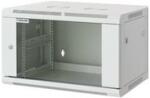 Manhattan Rackszekrény - 19″ fali kivitel (9U, 500 (h) x 570 (w) x 450 (d) mm, Flatpack, Szürke) (711784)
