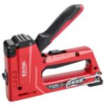 Extol PREMIUM tűzőgép 10, 6 és 11, 3mm×6-14mm, kapcsok, U-szeg és szeg, 4-az-1-ben funkció; festett ALU ház, biztonsági zár (8851112) - legszer