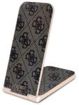 GUESS 4G Pattern MagSafe összecsukható 2 az 1-ben 15 W-os induktív töltő - barna