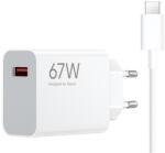 Xiaomi Hypercharge Hálózati Töltő Usb Aljzat 67w, Gyorstöltő, Fehér