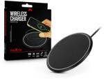 Maxlife Qi univerzális vezeték nélküli töltő állomás - 5V/2A - 10 W - Maxlife MXWC-02 Wireless Charger - Qi szabványos - fekete - mobilehome