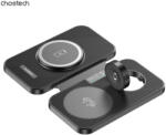 Choetech 3-1 hajtogatható, wireless, fekete, töltő (T616-FBK) - onlinepatron
