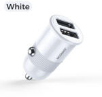 JOYROOM C-A06 3.1A 2xUSB Autós Töltőfej + Micro USB 1M Adatkábel White (6941237128492) - bolt